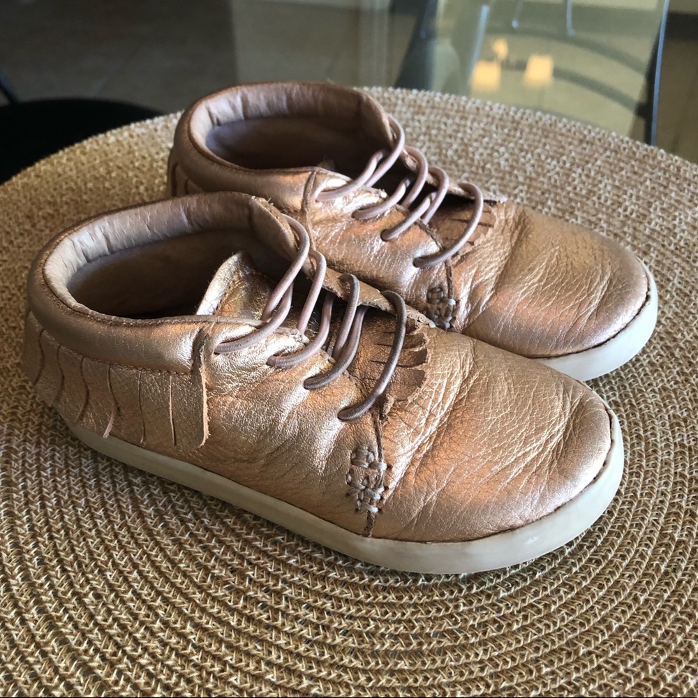 Freshly Picked Sneaker Moccs Rose Gold Size 9